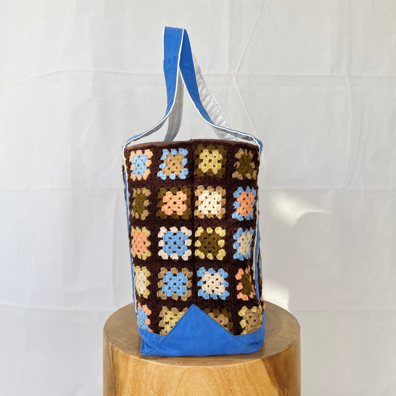 Boat Tote - Vintage Wool Crochet