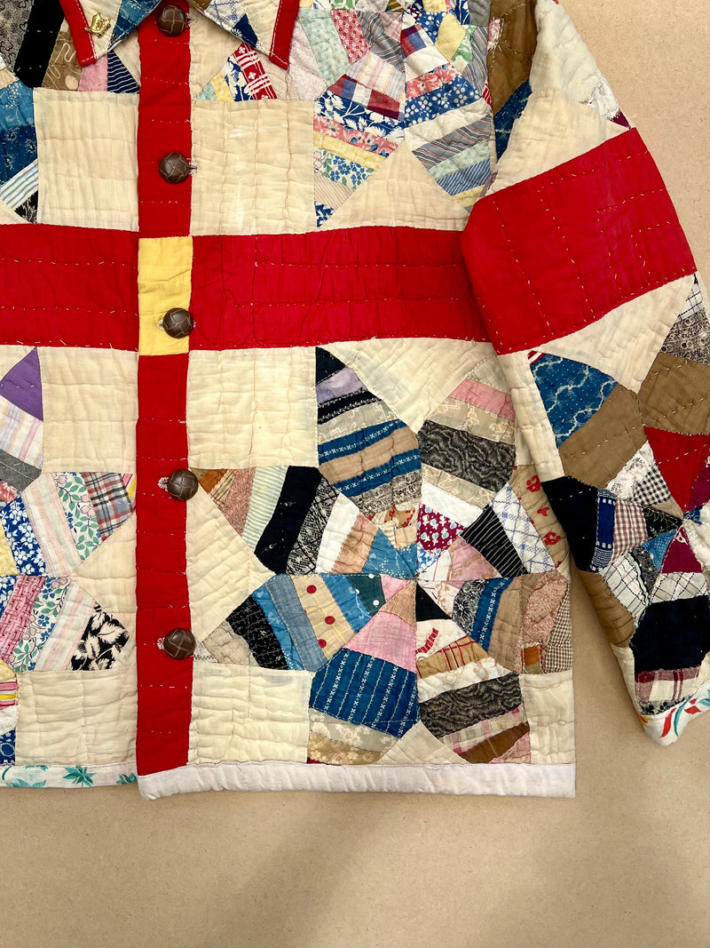 Early 1900's String Star Quilt